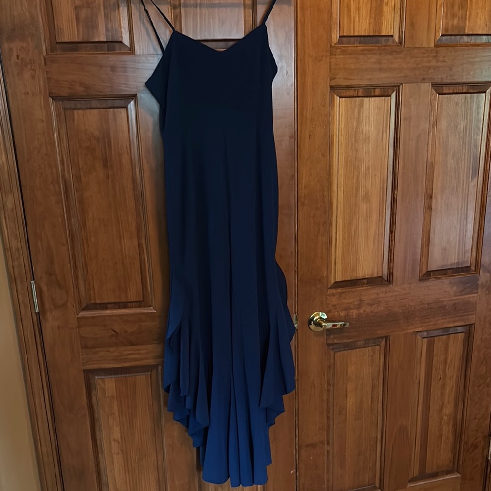 BB Dakota Blue Sleeveless High Low Sundress